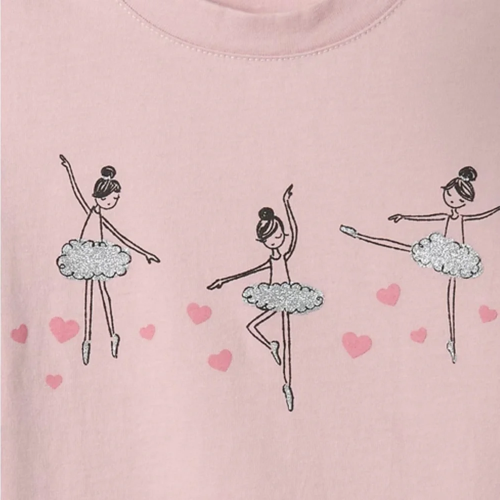 GAP Pink Ballet Dancer Long Sleeve Tee